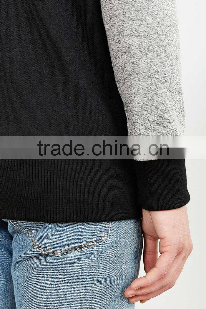 Soft cotton wholesale raglan sleeve sweatshirt for man