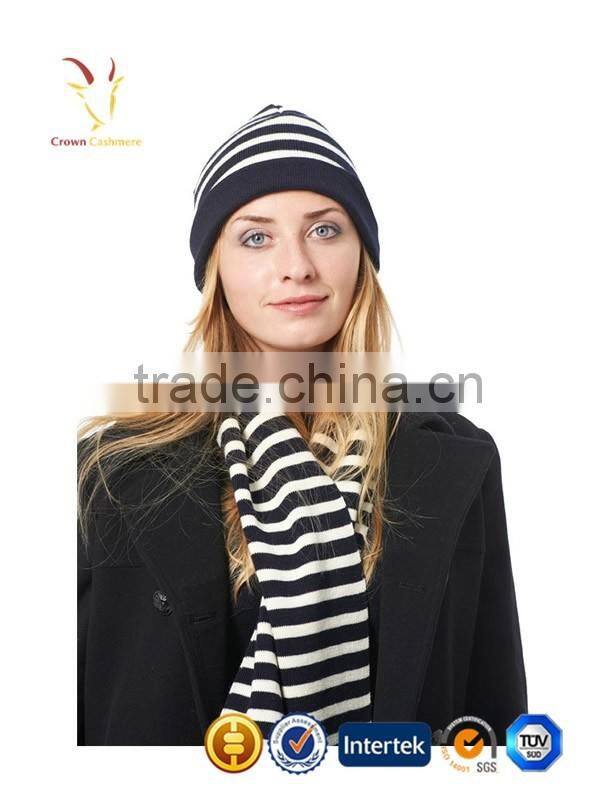 Hot Sale Ladies Winter Knit Cashmere Beanie Hats