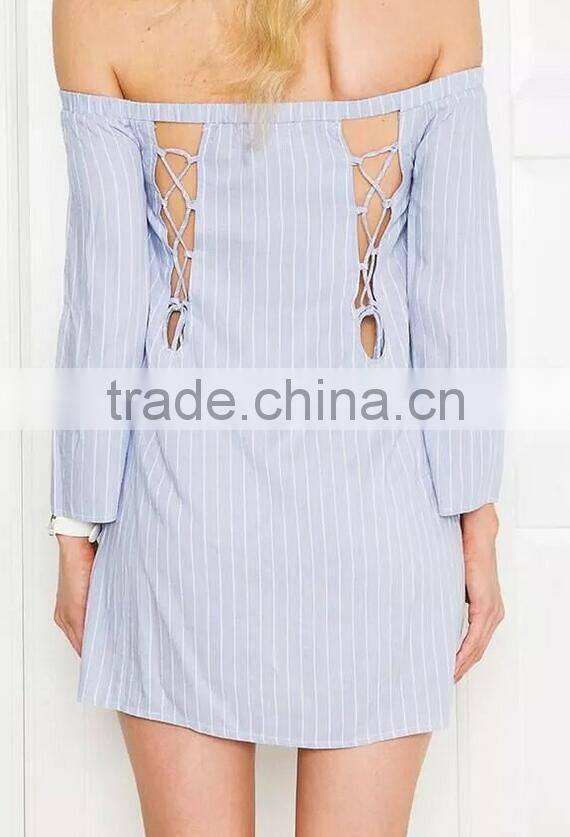 Runwaylover EY2330B Europe Style 2017 Ladies Fashion Off-Shoulder Blouse