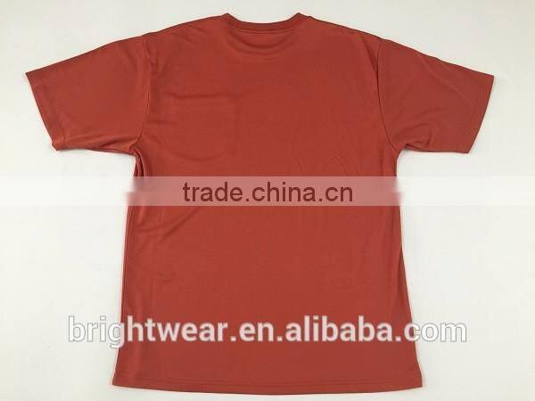 Mens short sleeve birdeye fabric chest pocket plain t-shirt