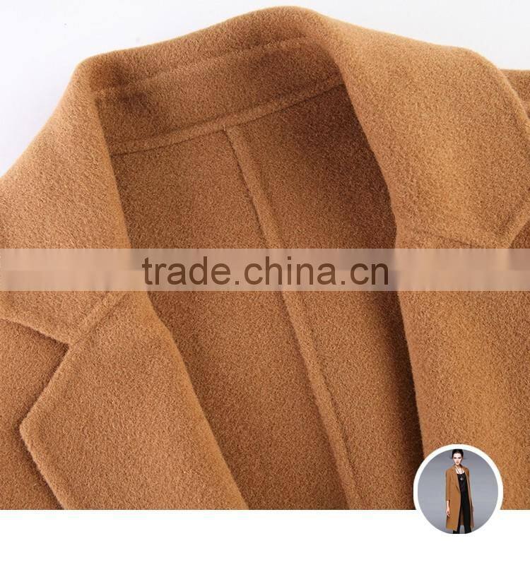 women's wholesale wool suit collar midi long coat