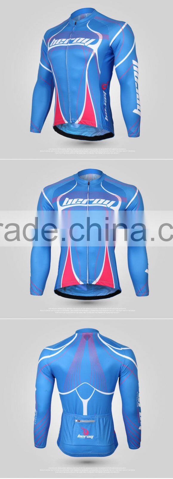 BEROY mens specialized bikes long sleeve jersey reflective sun protection,good quality bycicle tops