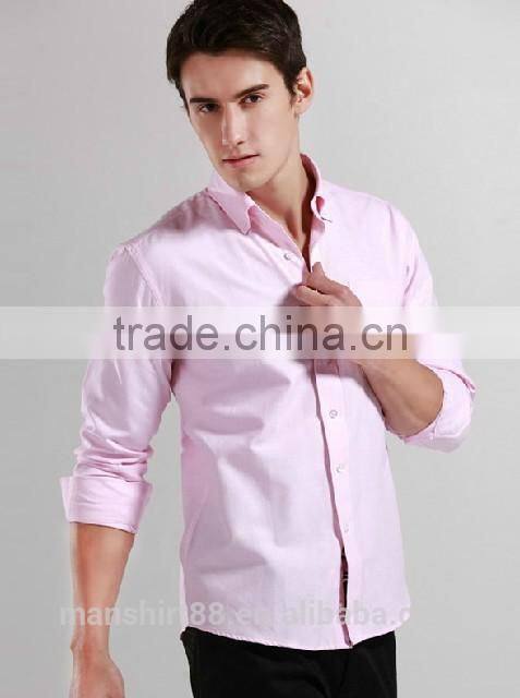 2017 latest long sleeve full cotton light blue button down oxford shirt