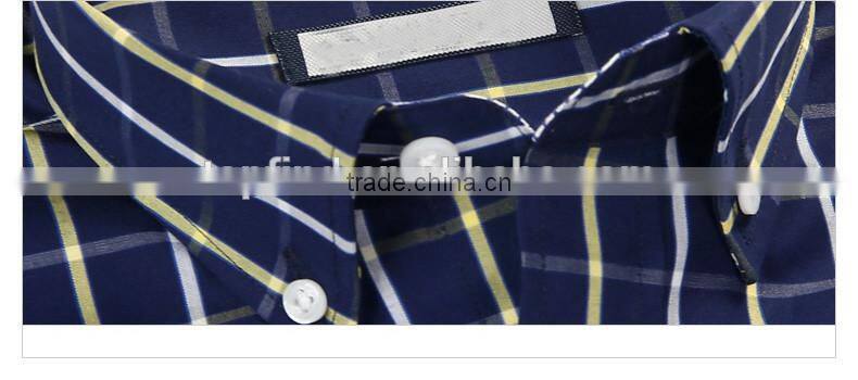 Customise high quality check pattern 100 cotton mechanic work shirt for men