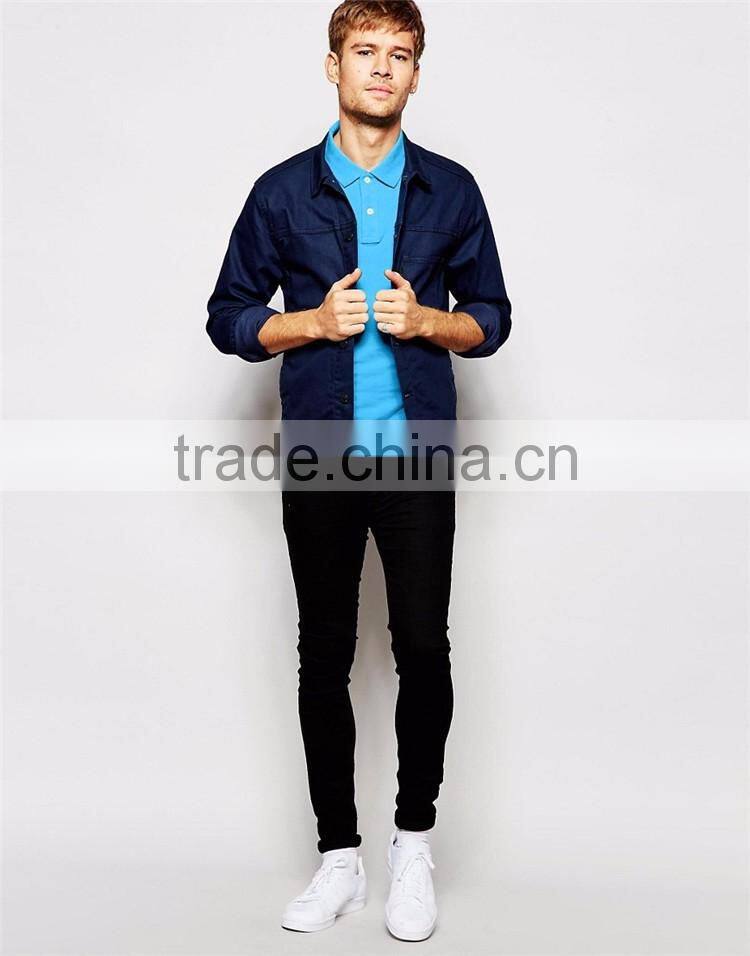 2016 Guangzhou Fashion Style 220g 100%Cotton Short Sleeve Brand Factory Clothes