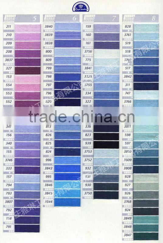 thread with 100% egyptian cotton similar dmc embroidery thread
