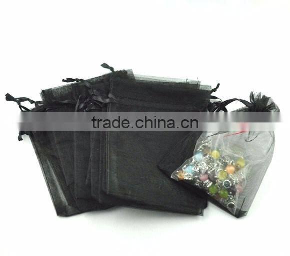 Black Organza Jewelry Packaging Bags Wedding Candy Packing Bag