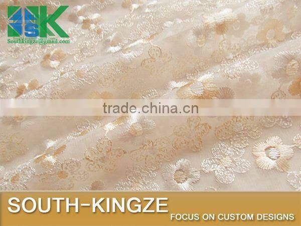 2016 Fashion Lace Fabric Black apricot three-dimensional embroidery s Bitter fleabane bitter fleabane 2016 Fashionirt/dress fab