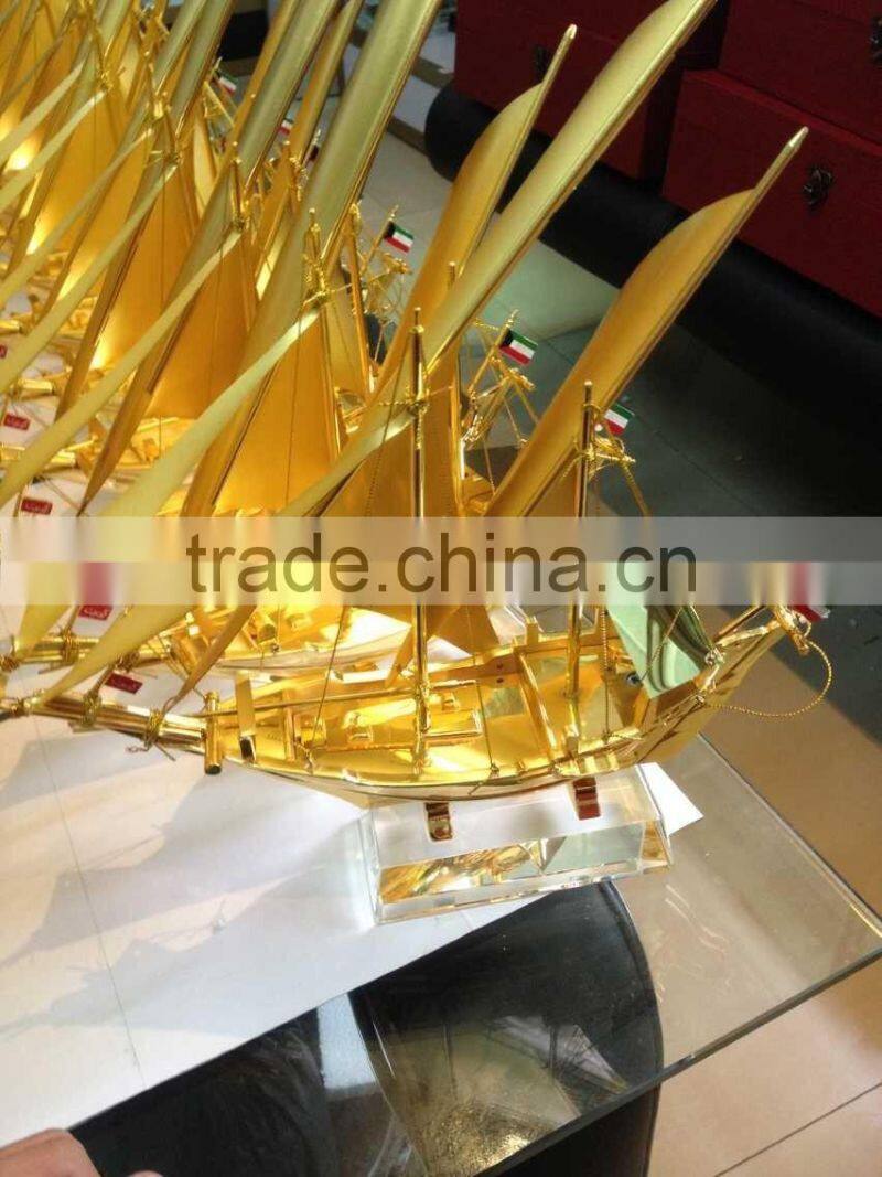 Fascinations Metal Earth Metal Works 3D Laser Cut Metal Golden Ship Model For Home Decoration