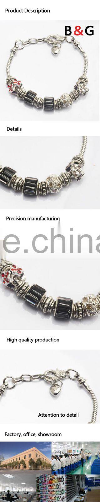 Unisex Vogue Oval Link Diamond Silver Palm Chain Bracelets Wholesales