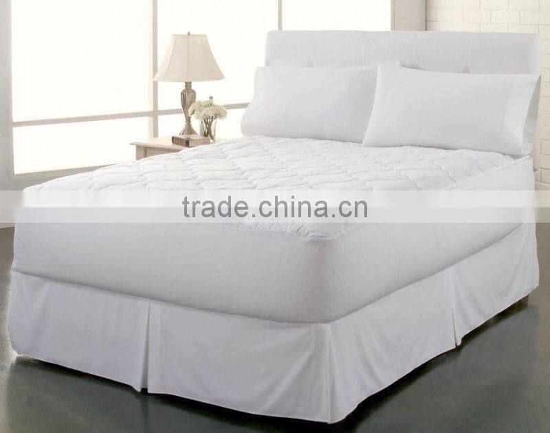 Factory price 100% cotton mattress pad cover PU waterproof mattress cover
