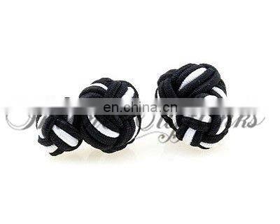 silk knot elastic cufflinks