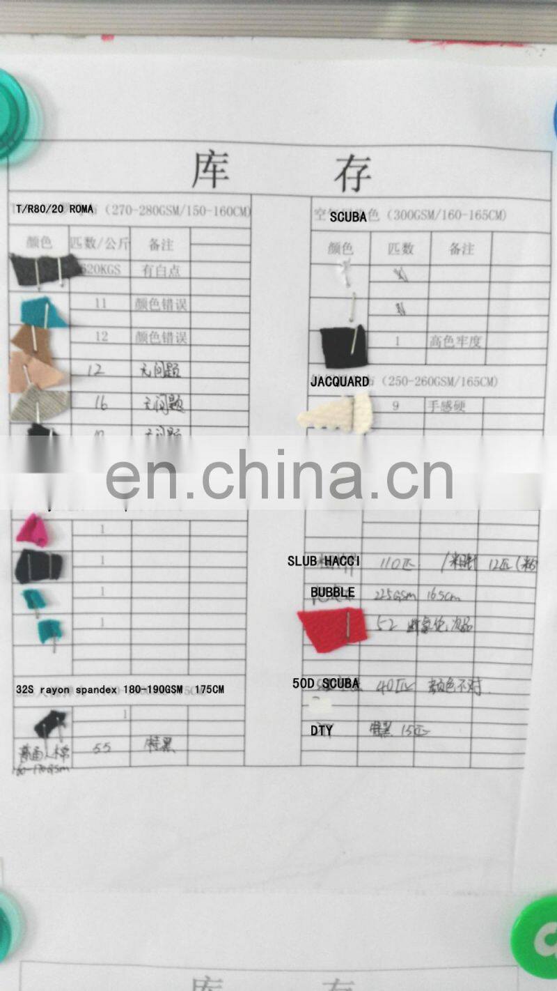 Shaoxing Winfar Manufacture lycra knitted fabric single jersey stock lot