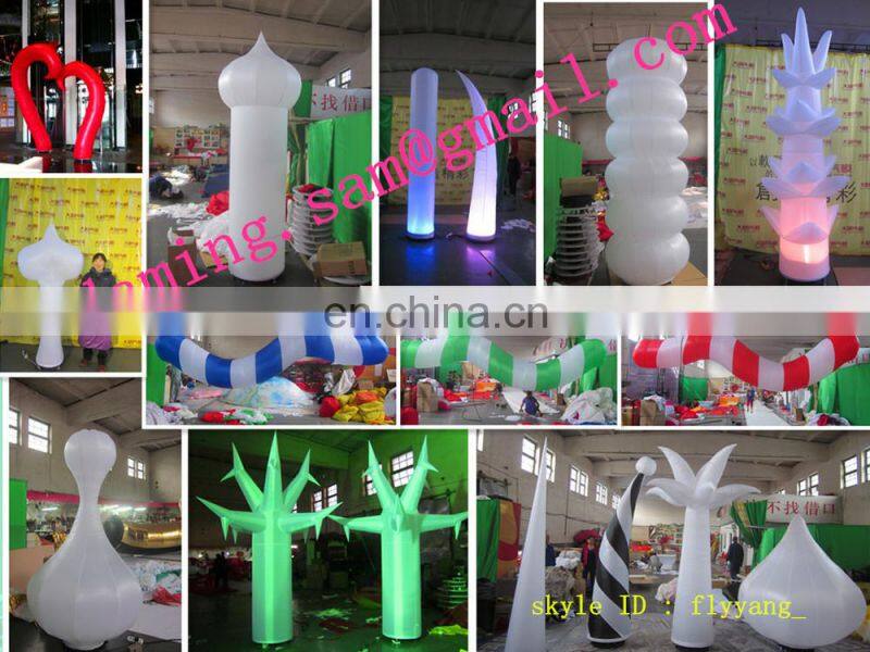 add 7 snow -- color LED Inflatable Pillar / Column