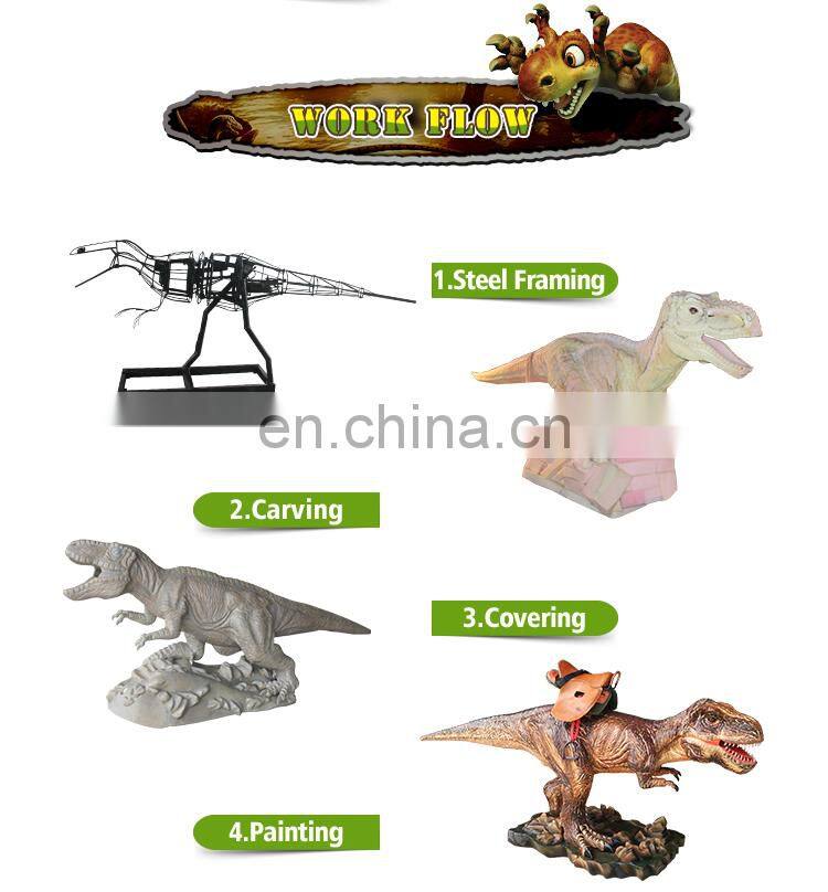 Indoor & outdoor amusement park dinosaur rides for kids