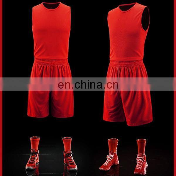 Plain basketball wear double side blue green color mesh dry fit basketball jersey