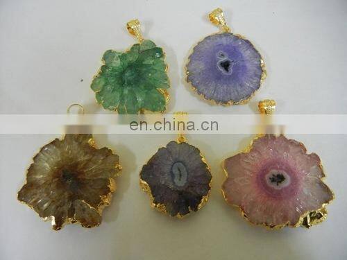 Sapphire Pave Set Gemstone Pendant/2015 wholesale pave set gemstone pendant