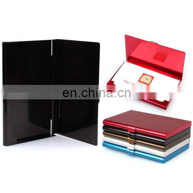 2017 Aluminum Alloy Business Card Holder Metal Cover Box For Cards New Fashion
