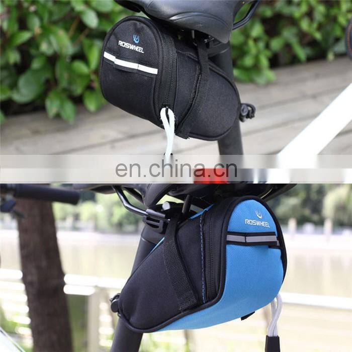 Trunk Bag Black - w/ Rear Light Clip Attachment & Reflective Trim - Bicycle Trunk Bag Cycling Rack Pack Bike Rear/bike seat bag