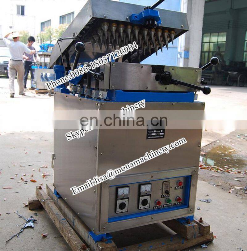 Stainless steel automatic ice cream waffle snow cone machine