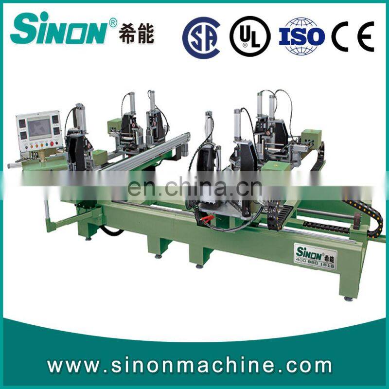 UPVC Profile Frame Window and Door Four Heads(Four Corner)Vertical Welding Corner Crimping Machine with CNC (Automatic)