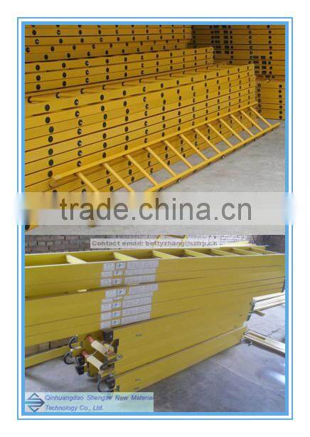 frp telescopic ladder, a ladder with platform, MLFF folding ladder