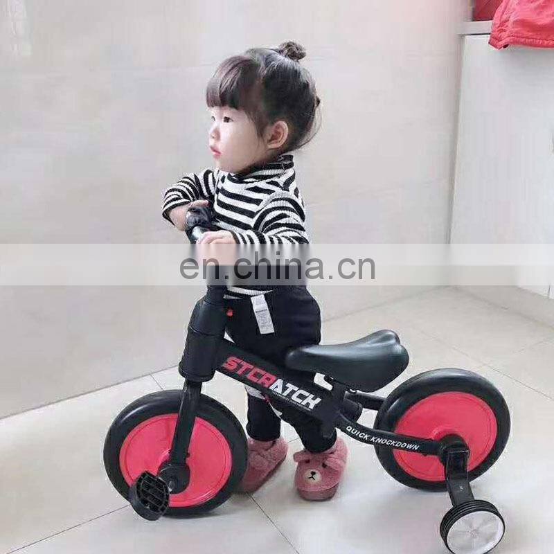 Cheap factory product 2 IN 1 kids steel balance bike children bicycle