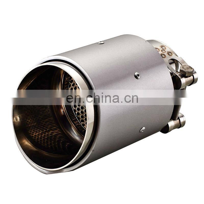 7023A 1 PCS Multi Size Car Exhaust Tips with Glossy Carbon Exhaust Muffler End Pipes