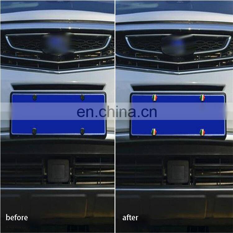 Customized Aluminum Alloy Country Flag Logo 8mm Car License Plate Bolt