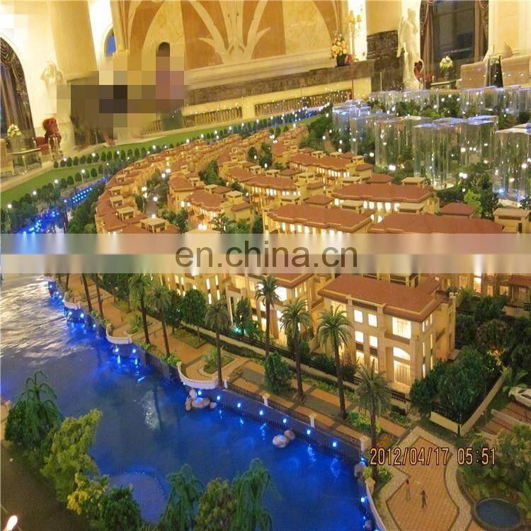 modern styles acrylic miniature building 3d model for real estate & construction