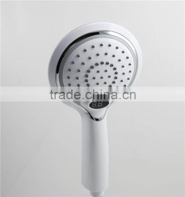 LED shower spray with temperature digital display