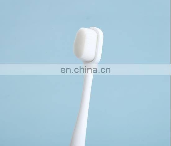 3pcs/set family 3 pcs/pack OEM Carbon fiber plastic Soft Bristle toothbrush for adult