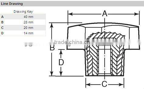 M10 Five-Lobe plastic knob HG-K-0019