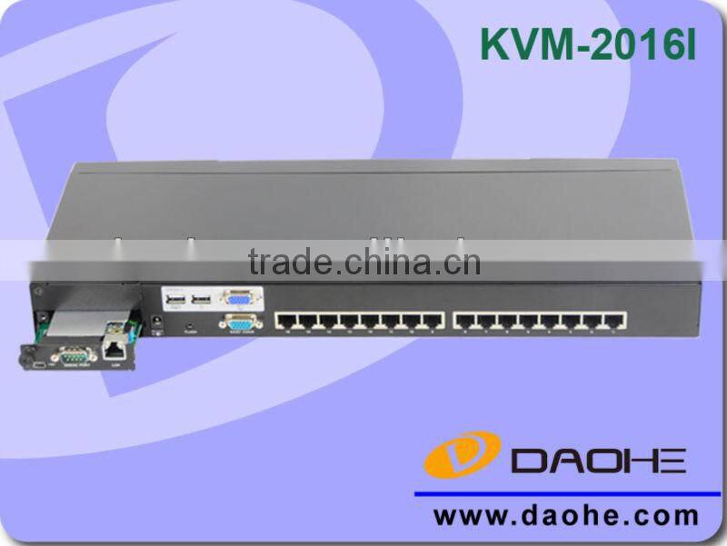 16 ports Cat5 KVM switch over IP