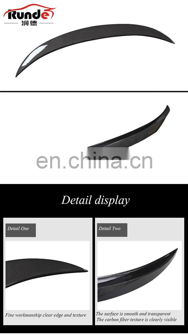 Runde F06 F12 P Style Auto Parts Carbon Fiber Rear Spoiler Wing for 2010-2016 BMW 6 Series F06 F12 spoiler
