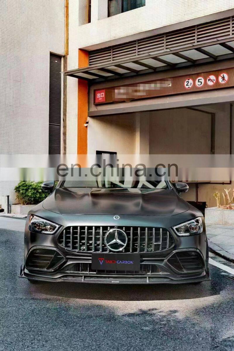 Runde Carbon Fiber For Mercedes-Benz AMG GT50 TAKD Style Body Kit Front Lip Side Skirt Rear Lip Top Wing Spoiler Rear Wind Knife