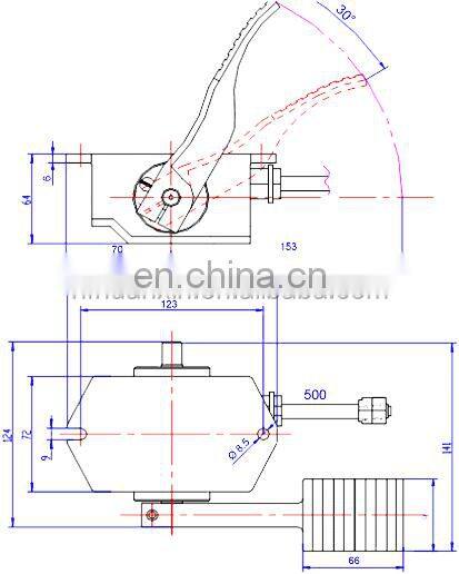Potentiometer Throttle (Foot Pedal) Speed Signal Device (3-Wire Pot Throttle) Model EFP-005