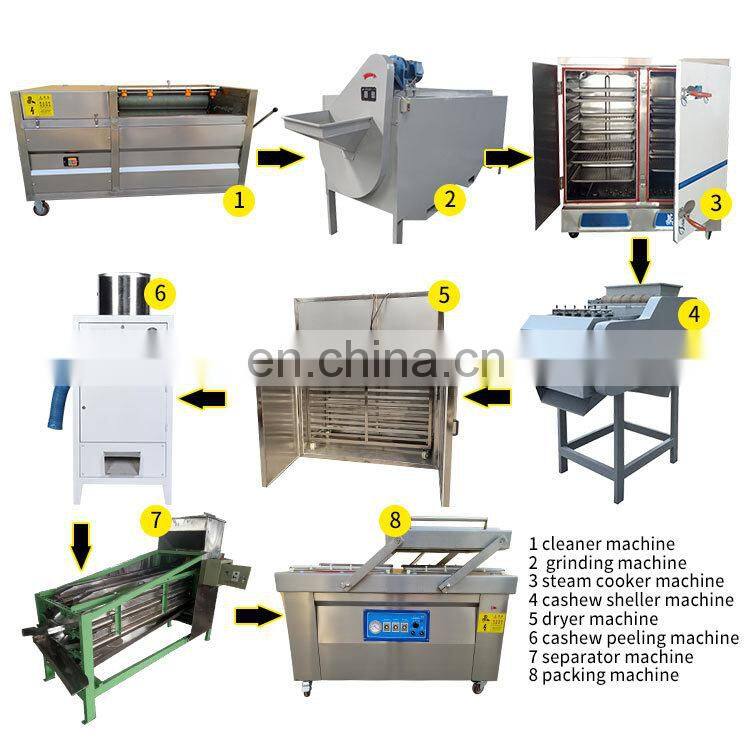 Raw Cashew Nut Production Line Cashew Nuts Processing Machine cashew nut cracker