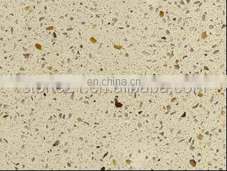 Factory wholesale customized artificial  brown quartz countertops slabs