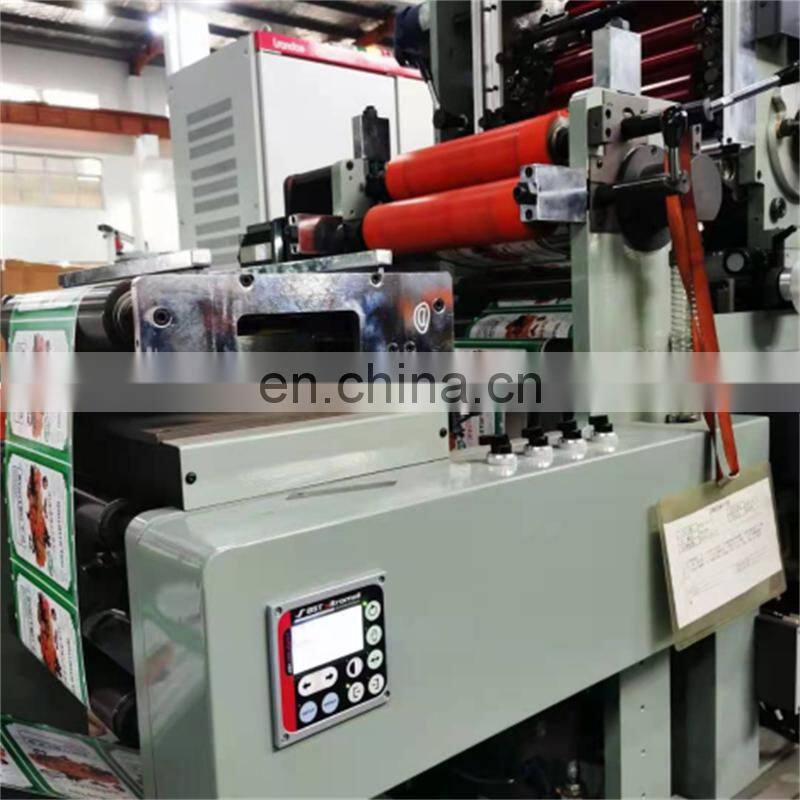 UTR320S 4 6 Color Roll to Roll Automatic rotary UV letterpress Intermittent Adhesive Label Sticker Printer with Servo Die Cut