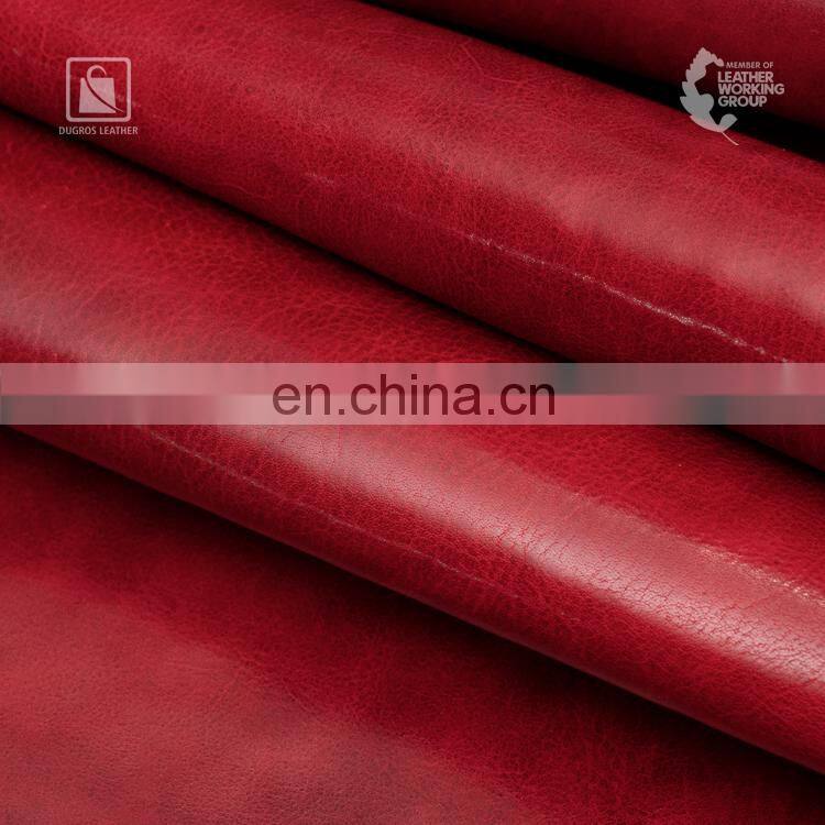 2021 Top Selling Beautiful Pull-Up Effect 1 mm Thickness 10sqft Vegetable Tanned Genuine Leather Manufacturer