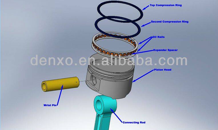 745818M91 Massey Ferguson Tractor Engine Piston Ring Set