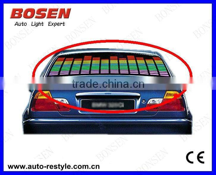 Car Music Rhythm Light LED Decorative Light Car LED Sound Music Light Activated Equalizer 5 Colors