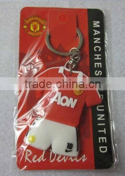 custom shaped rubber keychain, printed soft PVC fill keychain