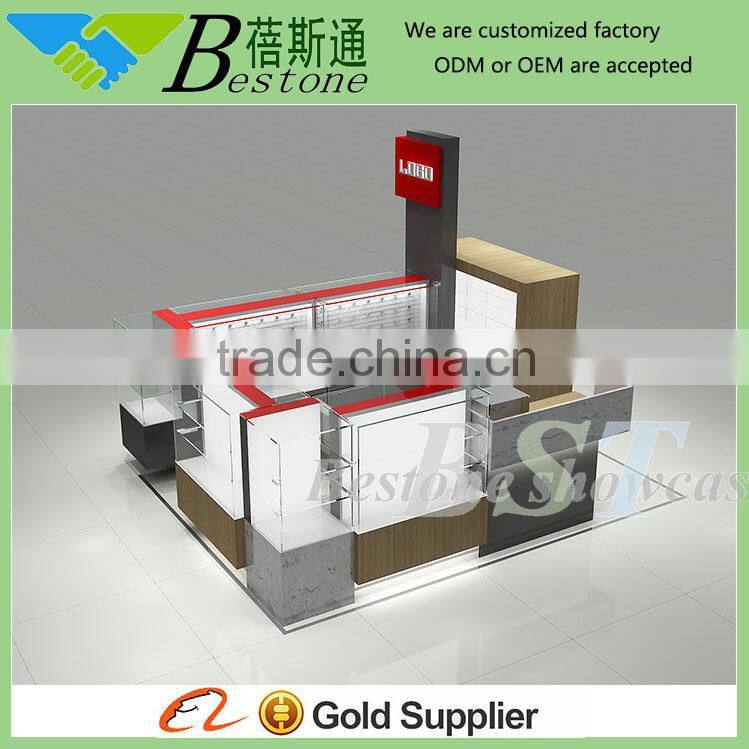 Fashion mobile kiosk design mall center cell phone accessories kiosk