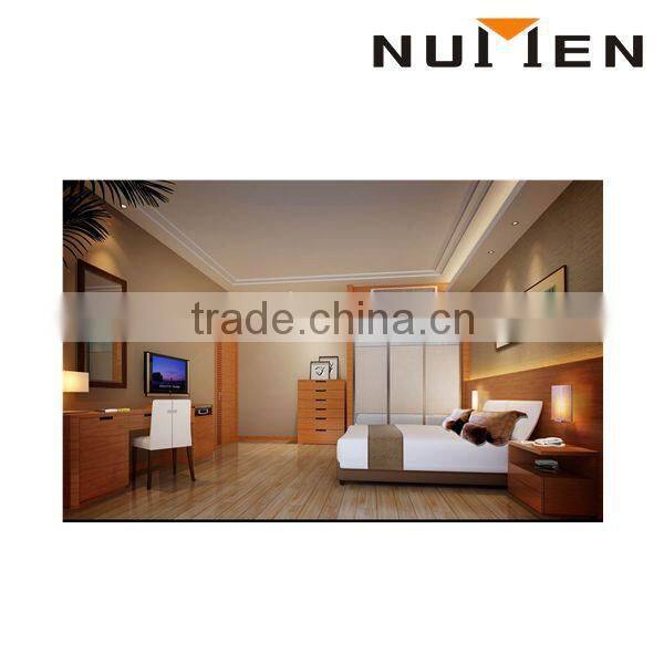 2015 China manufacturer new hotel bed room furniture hotel room set hotel bed