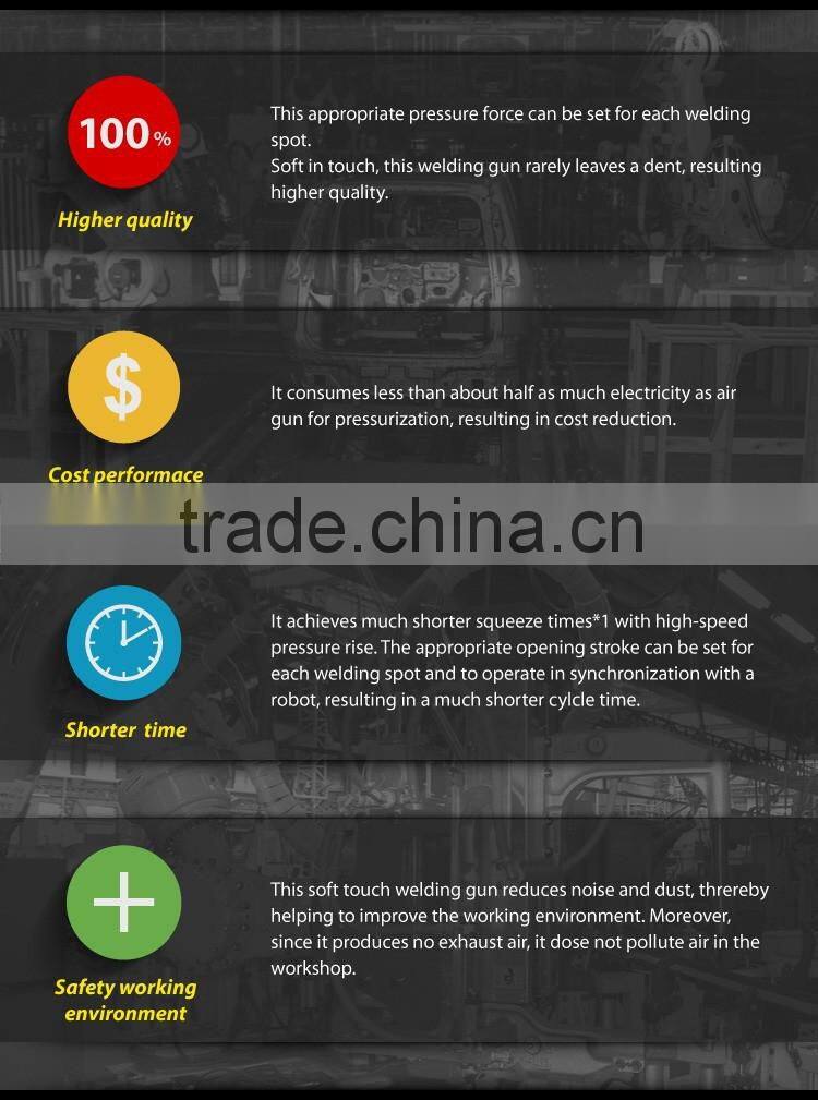 Higher welding quality Reduction gear Servo Spot X Gun