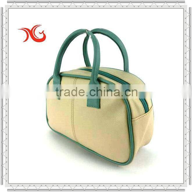 New beige travel PU lady hand bag