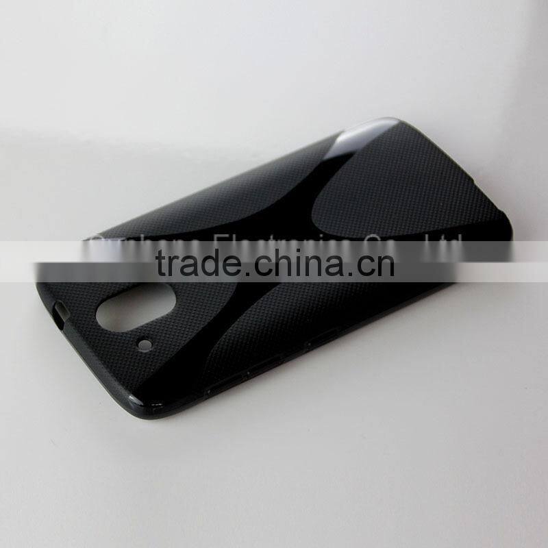 X line design tpu gel cell phone cases for HTC Desire 526G+