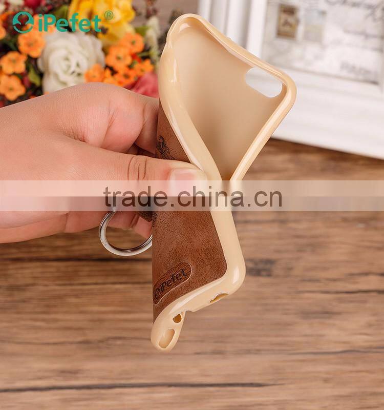 PU Leather TPU Kickstand Back Cover Cases For iPhone 6S